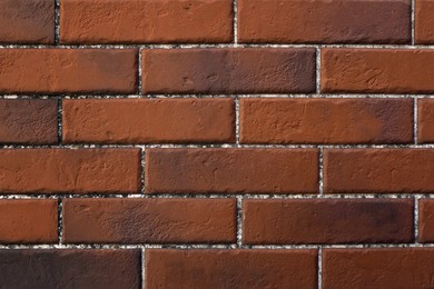 Texture of dark red brick wall as background