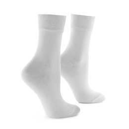 Image of Pair of new socks isolated on white