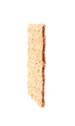 Fresh crunchy crispbread isolated on white. Healthy snack
