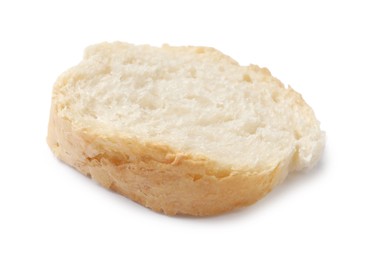 Photo of Piece of fresh baguette isolated on white