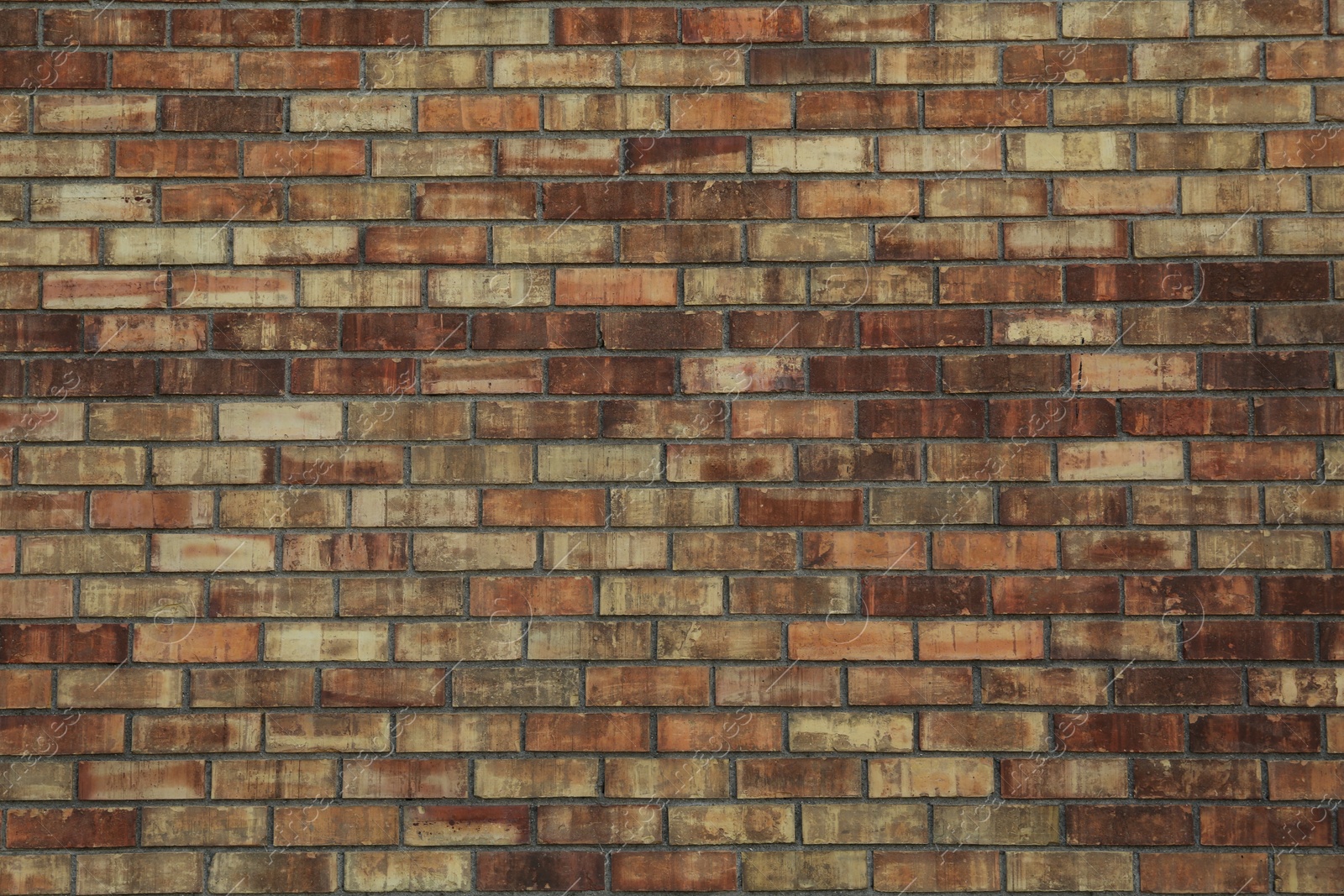 Photo of Texture of brown brick wall as background