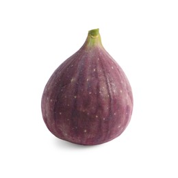 Whole ripe fresh fig isolated on white