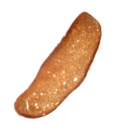 Photo of Crispy rusk isolated on white. Tasty snack