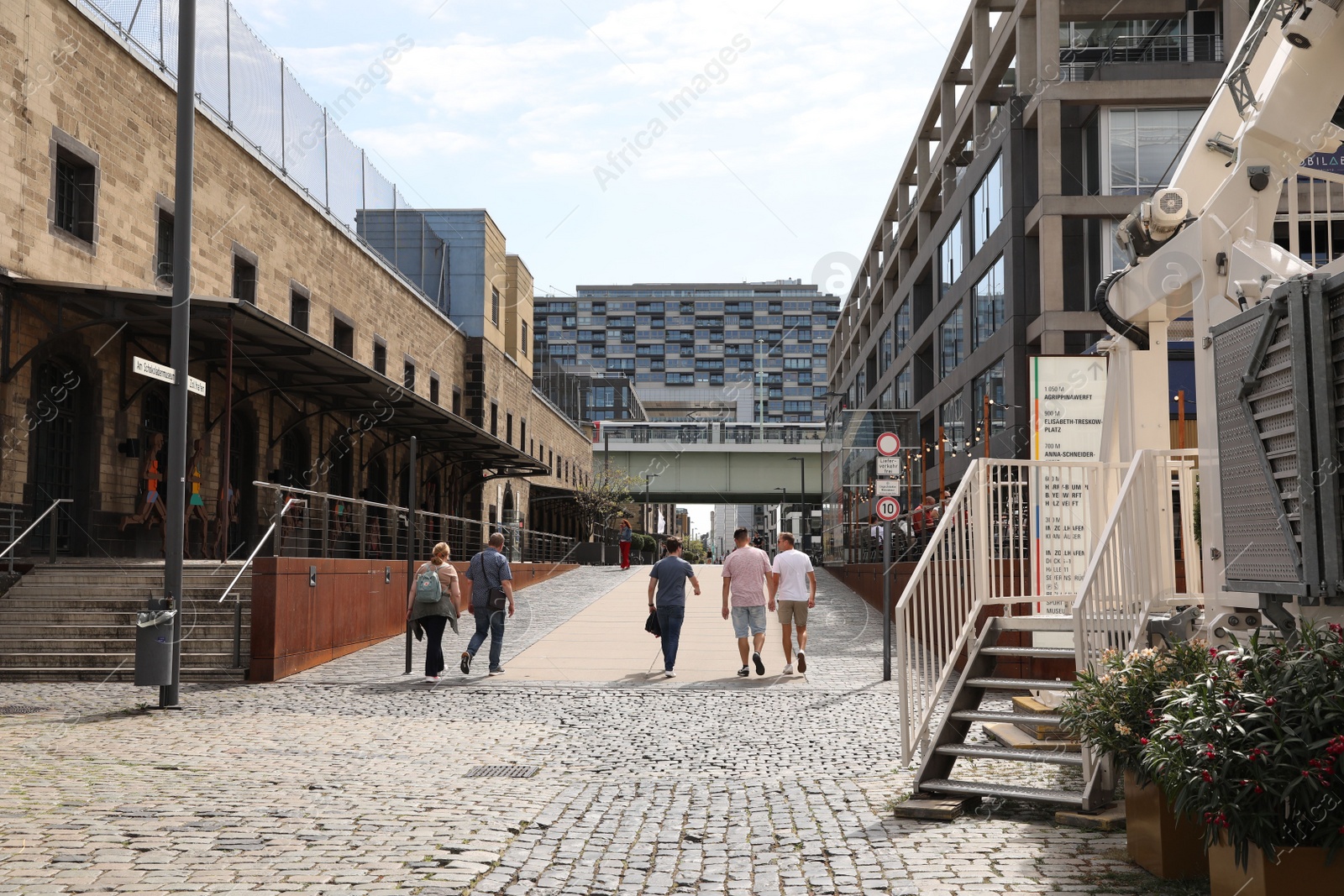 Photo of Cologne, Germany - August 28, 2022: Beautiful view of city street with different architecture