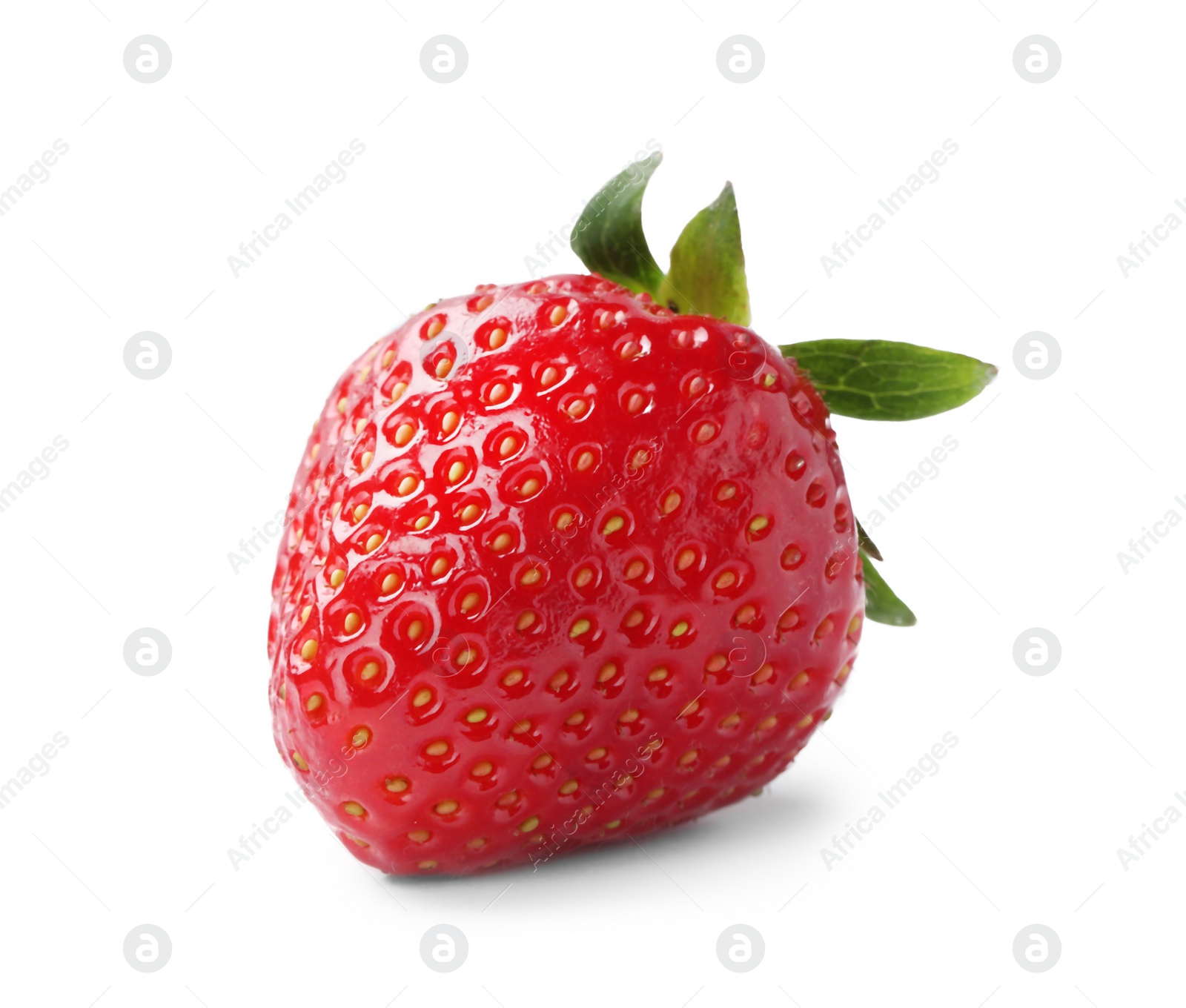 Photo of Delicious fresh ripe strawberry isolated on white