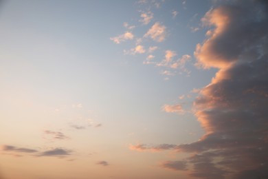 Photo of Beautiful view of sky with clouds at sunset