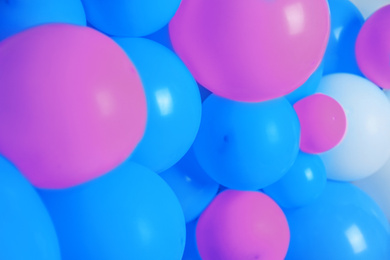 Many color balloons as background. Party decor