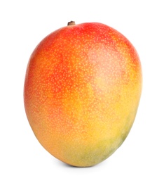 Photo of Delicious ripe juicy mango isolated on white