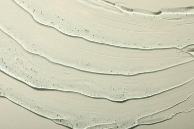 Photo of Cosmetic gel on light background, top view