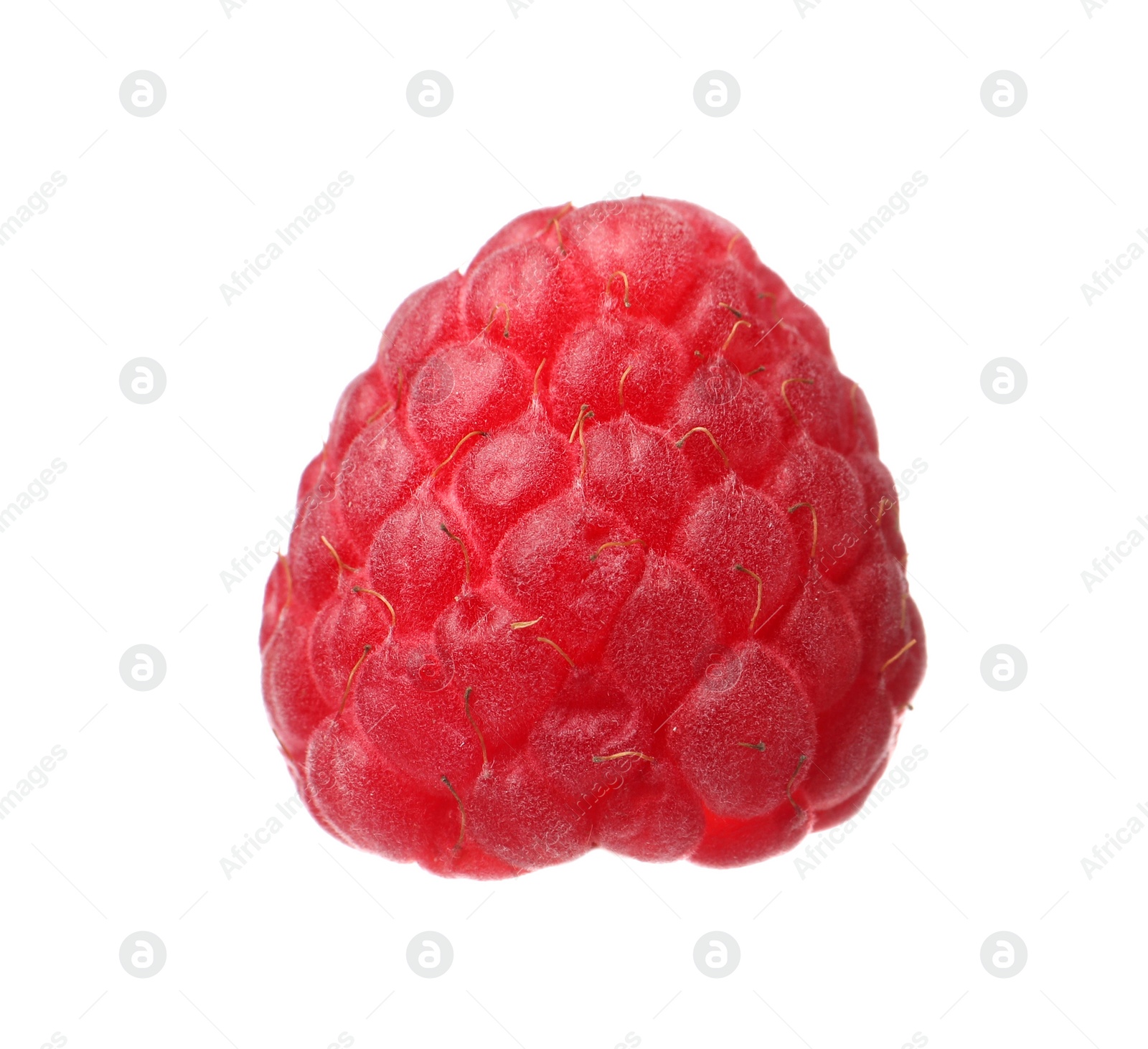 Photo of Tasty ripe fresh raspberry isolated on white