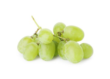 Fresh ripe juicy grapes isolated on white