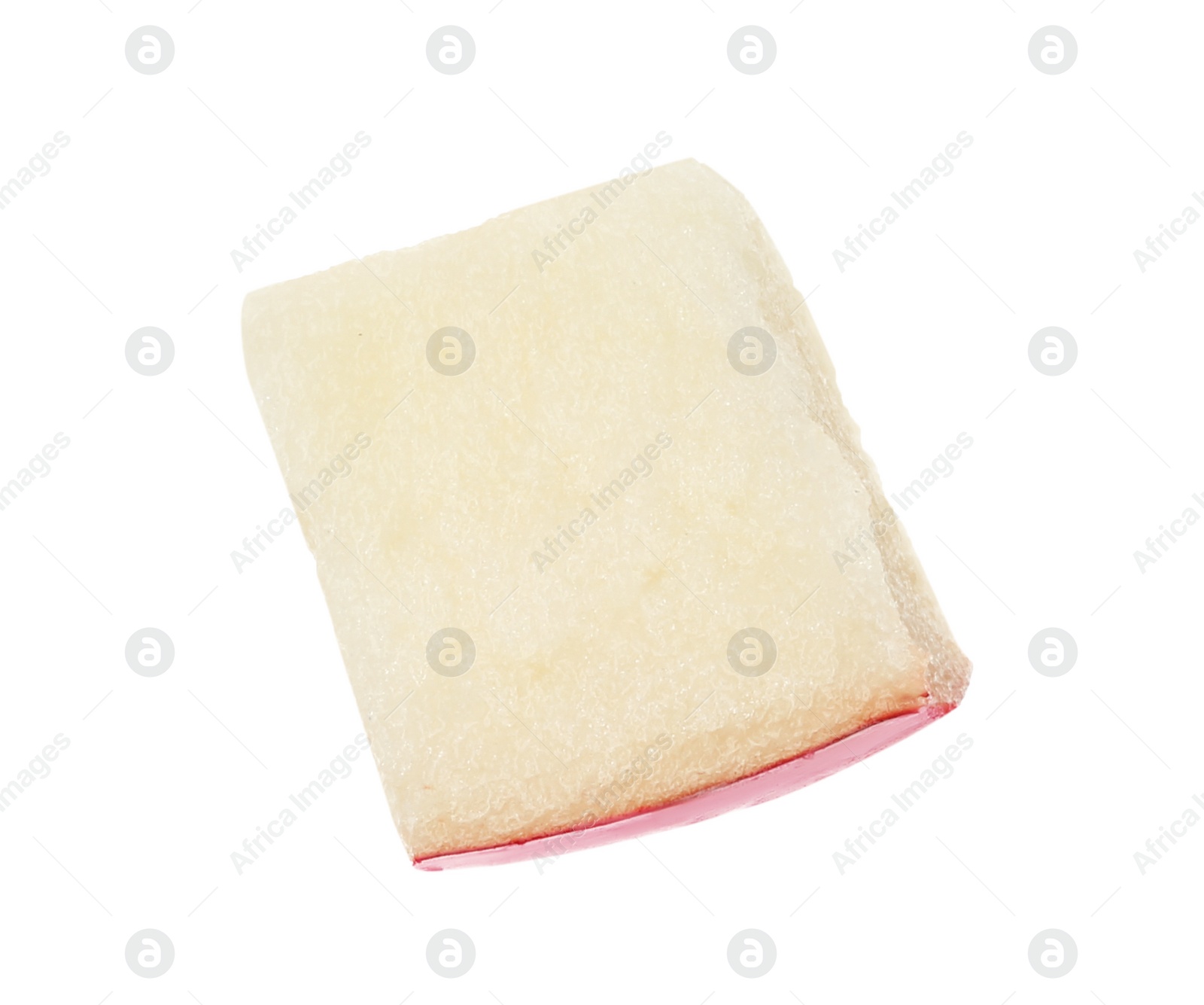 Photo of Slice of fresh apple on white background