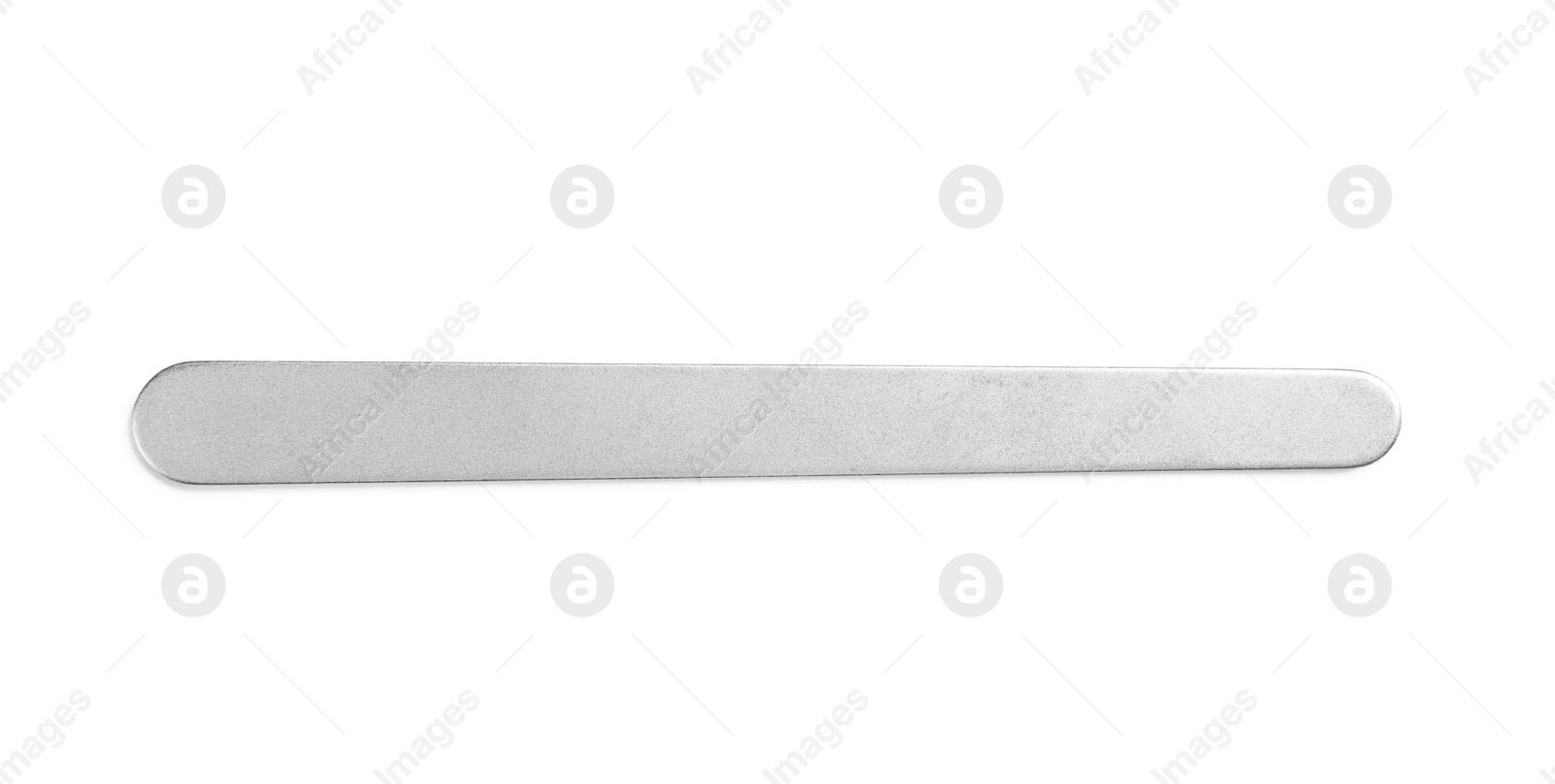 Photo of Tongue depressor on white background, top view. Medical tool