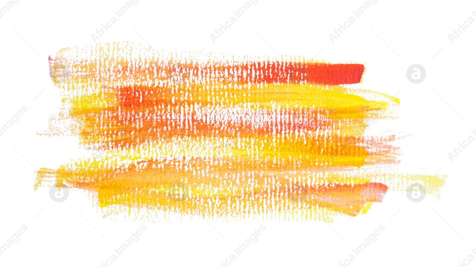 Photo of Paint strokes drawn with brush on white background