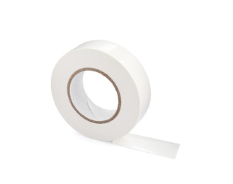 Photo of Insulating tape isolated on white. Electrician's supply