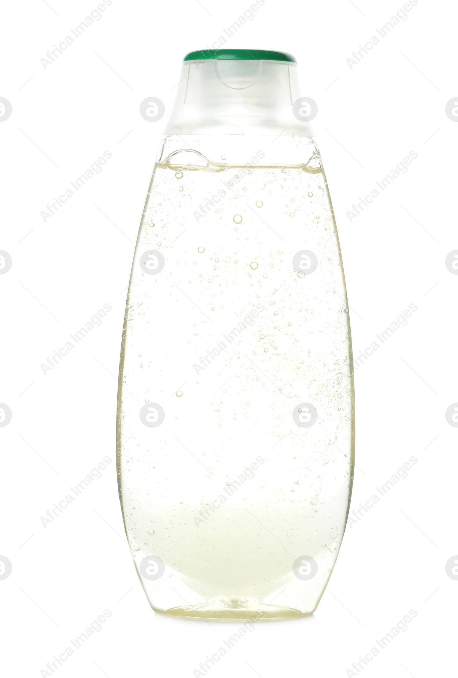 Photo of Bottle of shower gel isolated on white