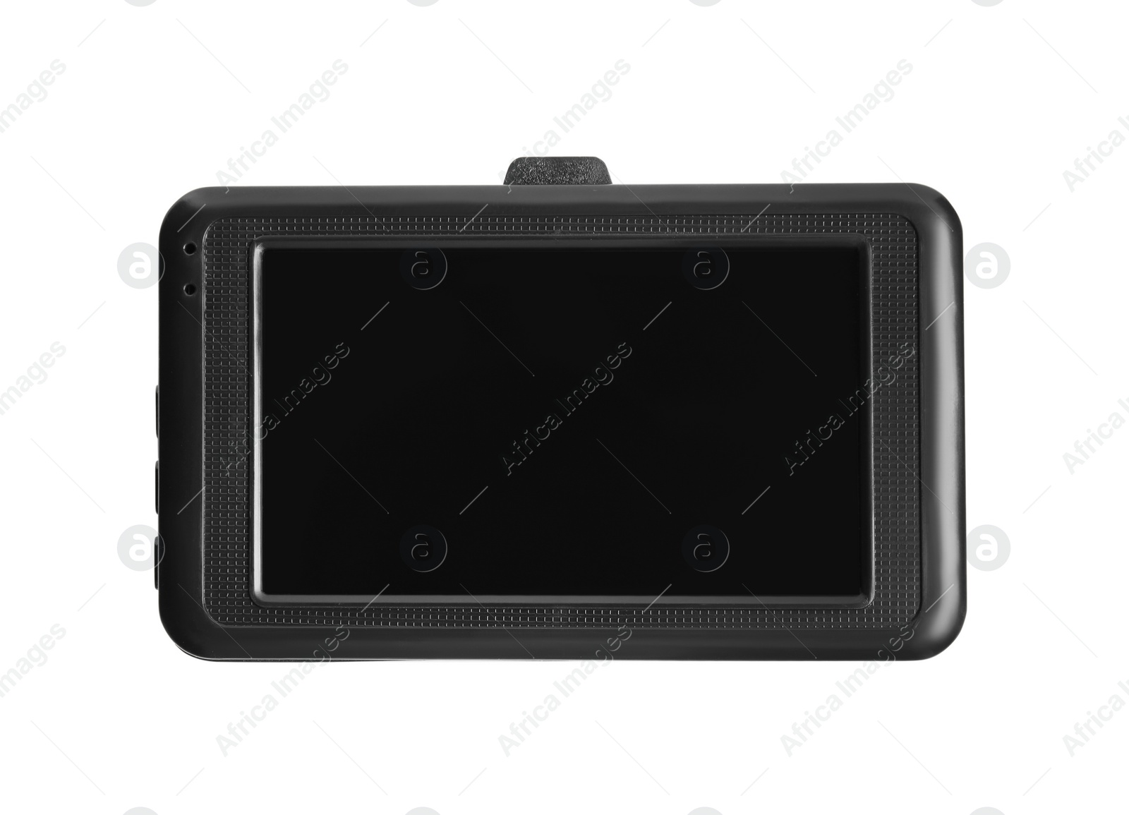 Photo of Modern car dashboard camera isolated on white