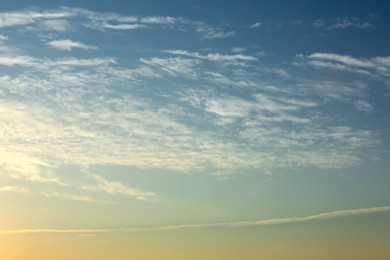 Photo of Picturesque view of beautiful cloudy morning sky