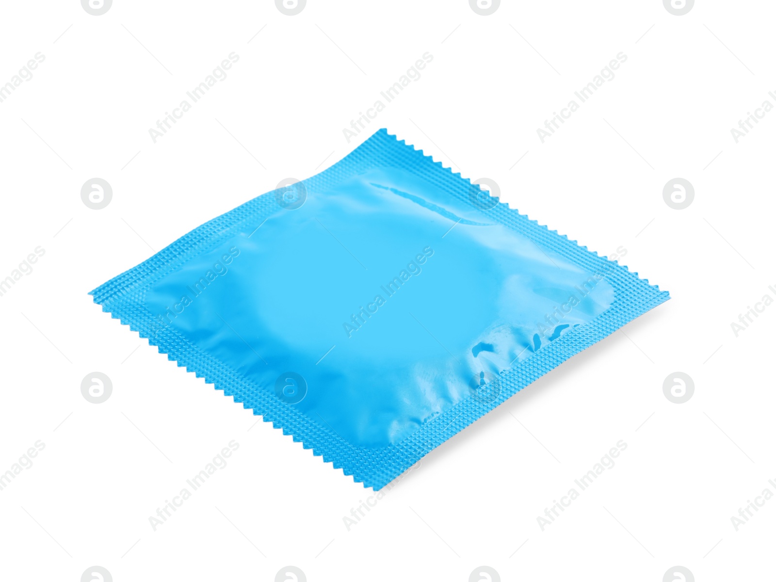 Photo of Condom package isolated on white. Safe sex