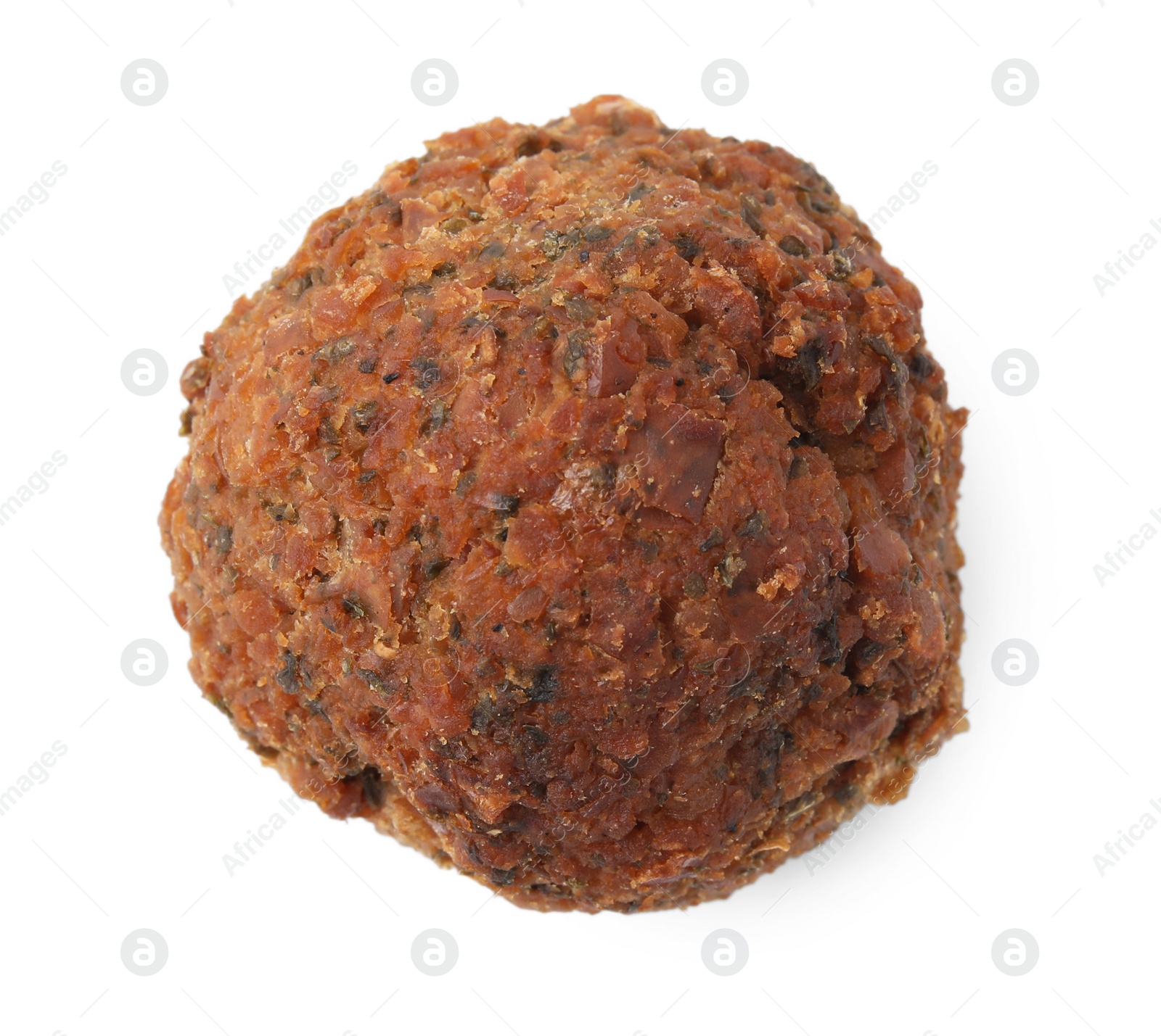 Photo of One delicious falafel ball isolated on white