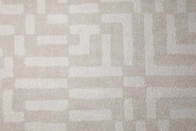 Photo of Fuzzy carpet texture as background, top view