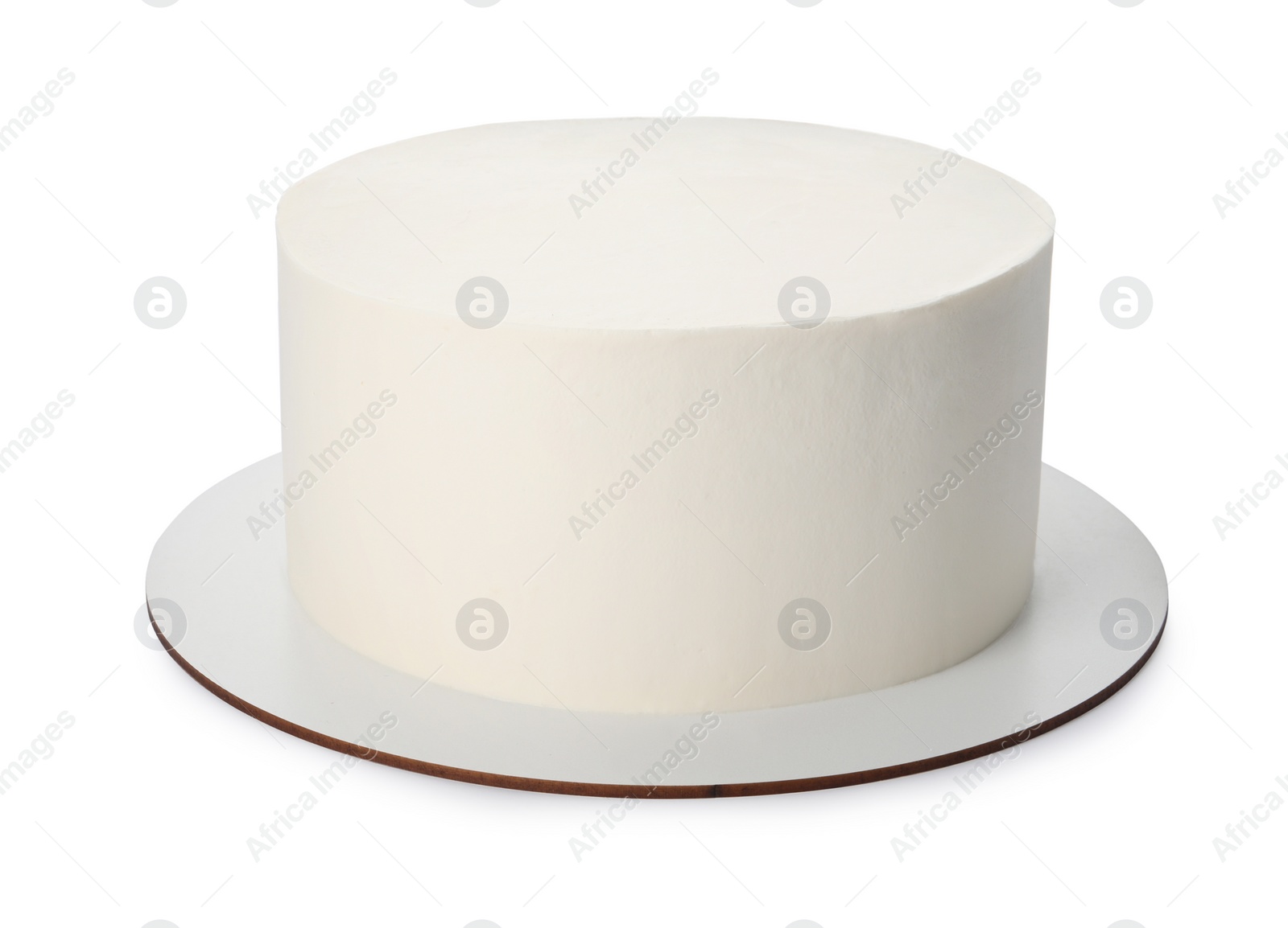 Photo of Delicious cake on white background. Birthday celebration