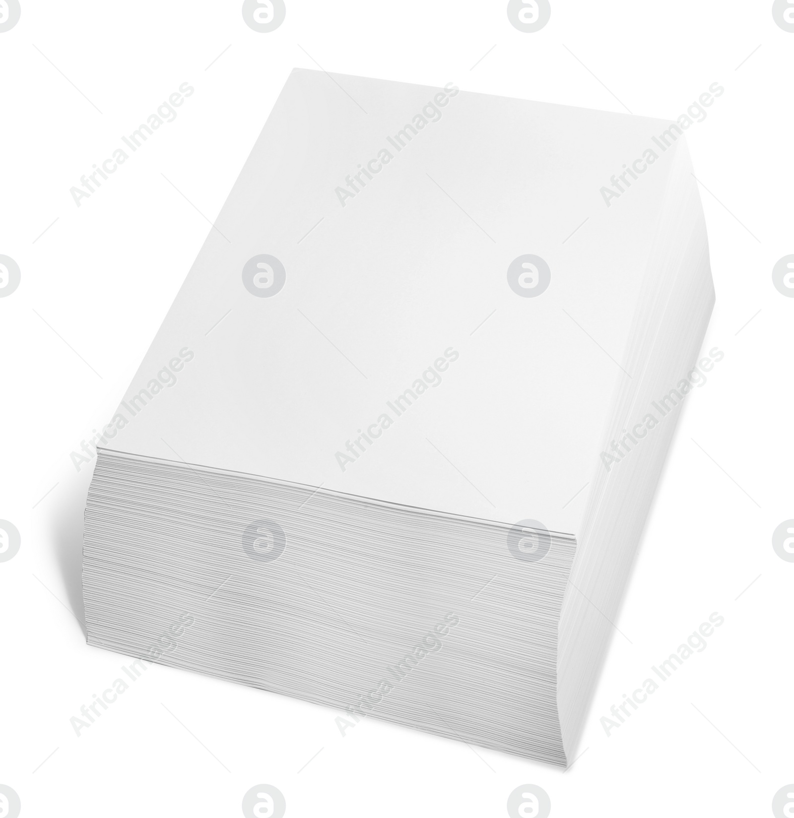 Photo of Stack of paper sheets isolated on white