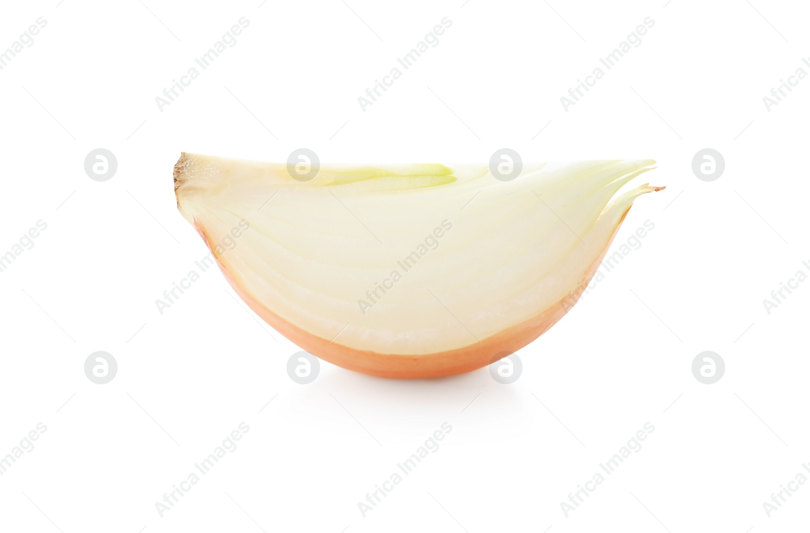 Photo of Piece of fresh onion isolated on white