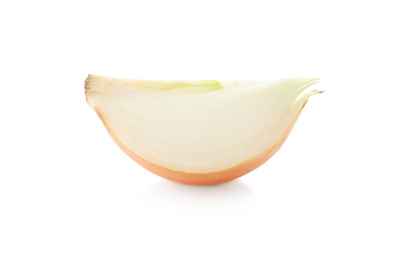 Photo of Piece of fresh onion isolated on white