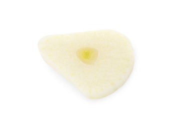Photo of Piece of fresh garlic isolated on white