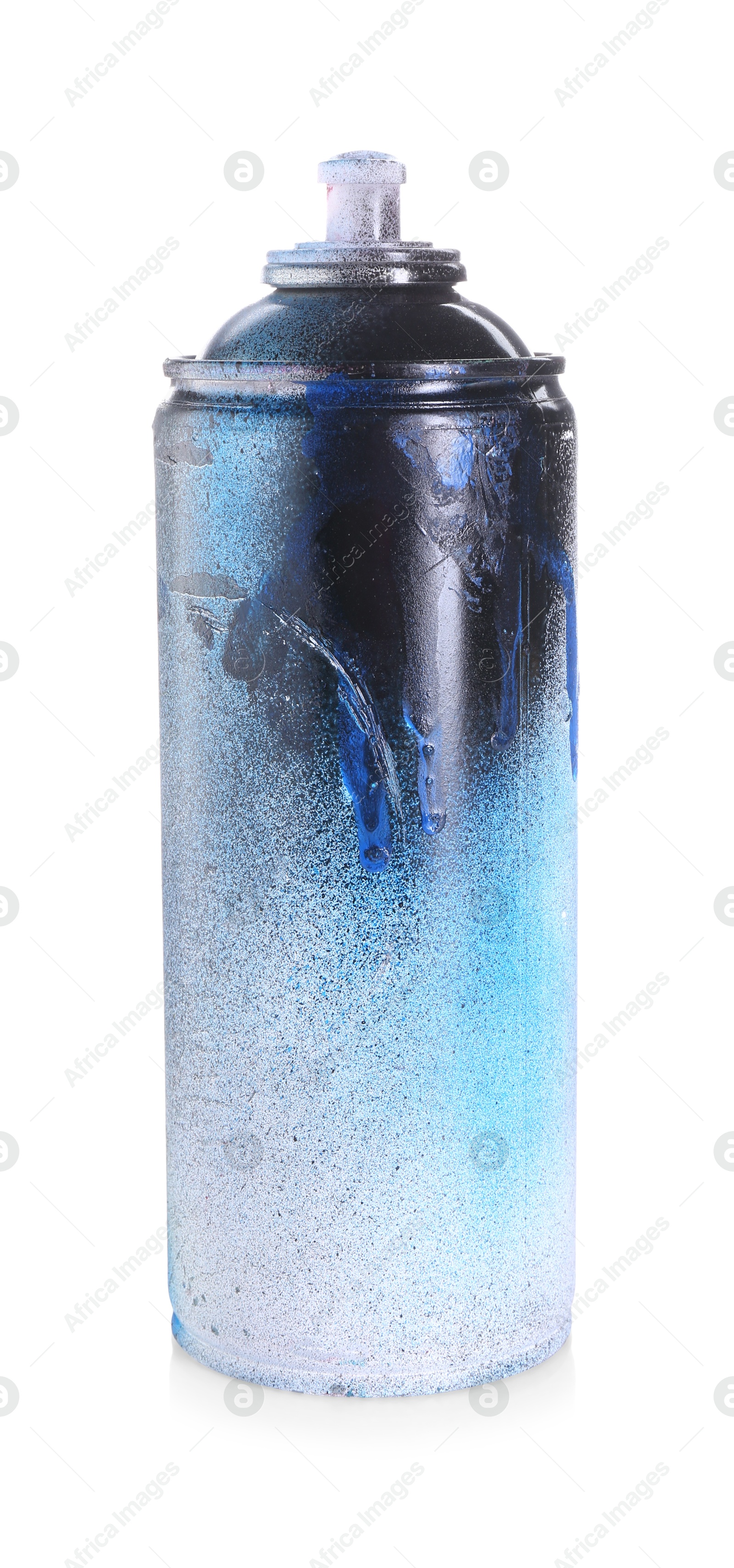 Photo of One can of bright spray paint isolated on white