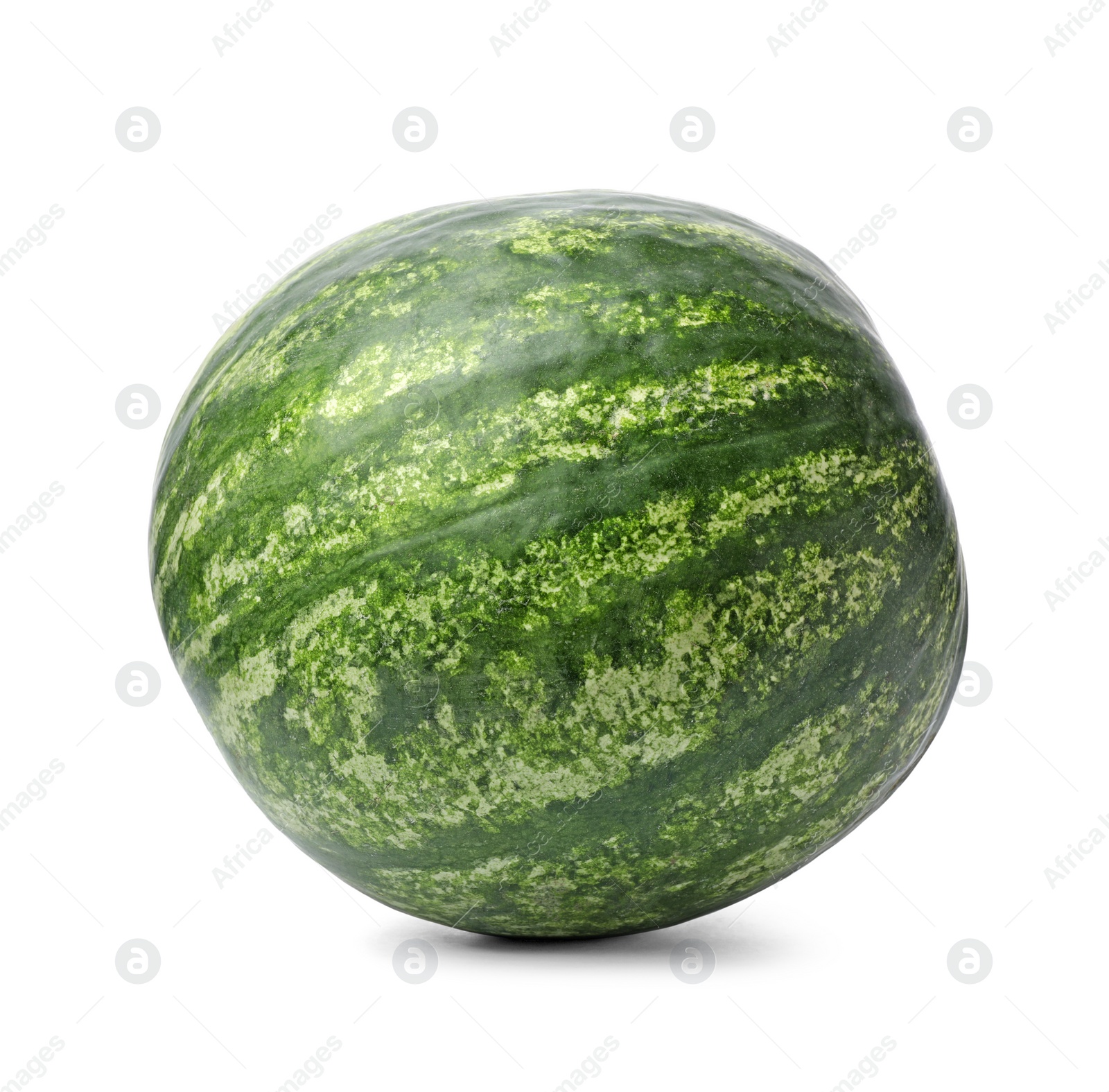 Photo of Whole ripe watermelon on white background