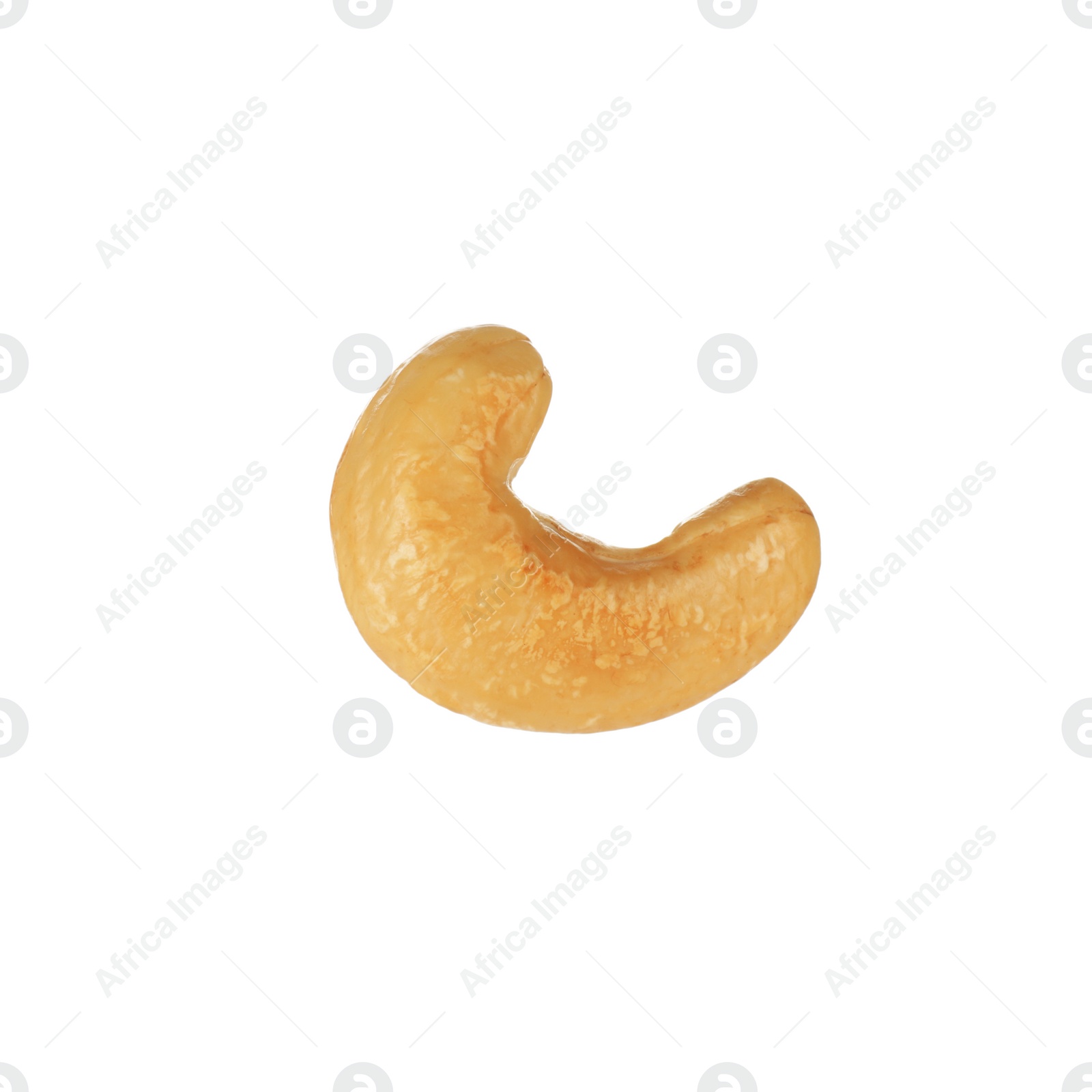 Photo of Tasty organic cashew nut isolated on white