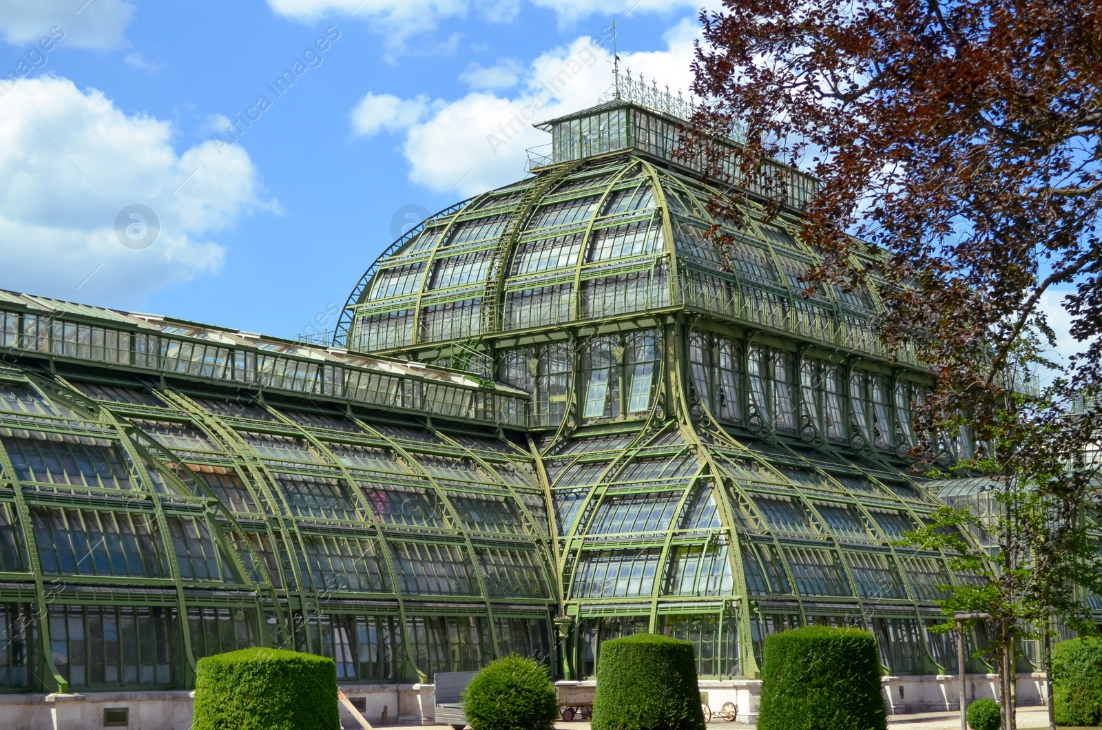 Photo of VIENNA, AUSTRIA - JUNE 19, 2018: Palm House in Schonbrunn Palace park