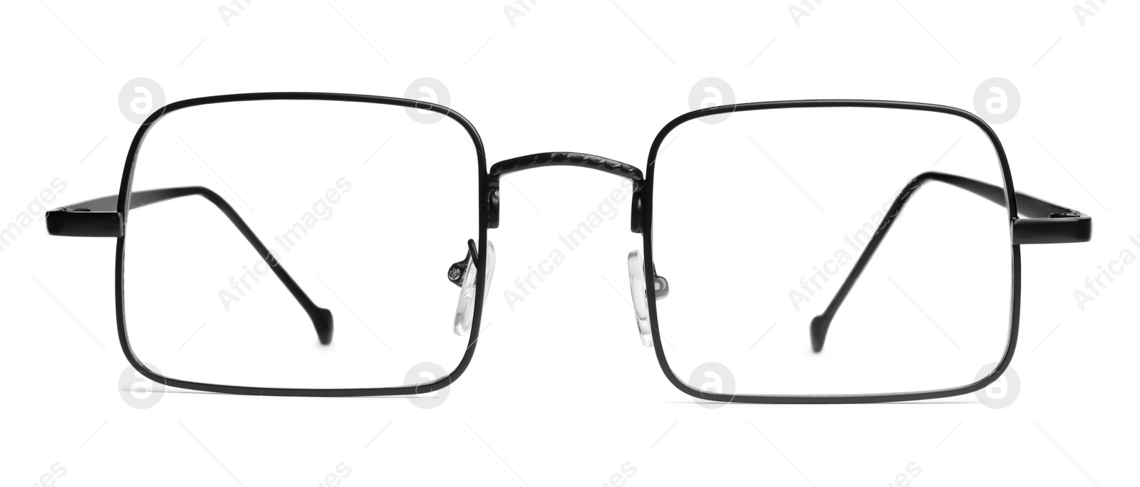 Photo of Stylish pair of glasses isolated on white