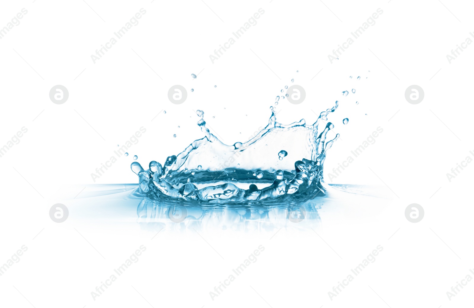 Photo of Splash of clear water isolated on white