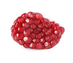 Fresh ripe pomegranate seeds isolated on white