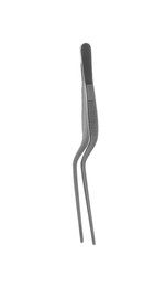 Photo of Surgical forceps on white background. Medical instrument