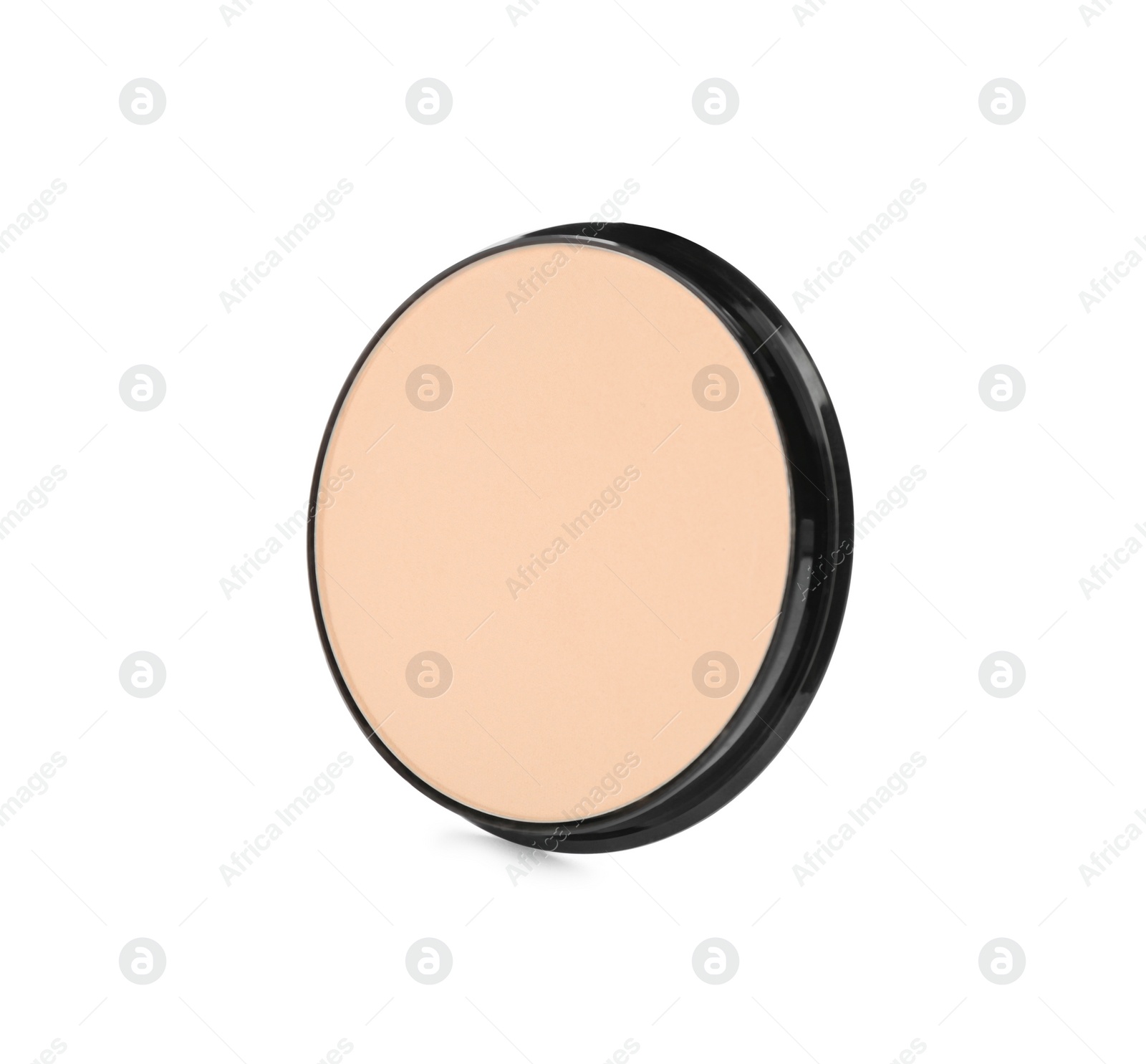 Photo of Face powder isolated on white. Makeup product