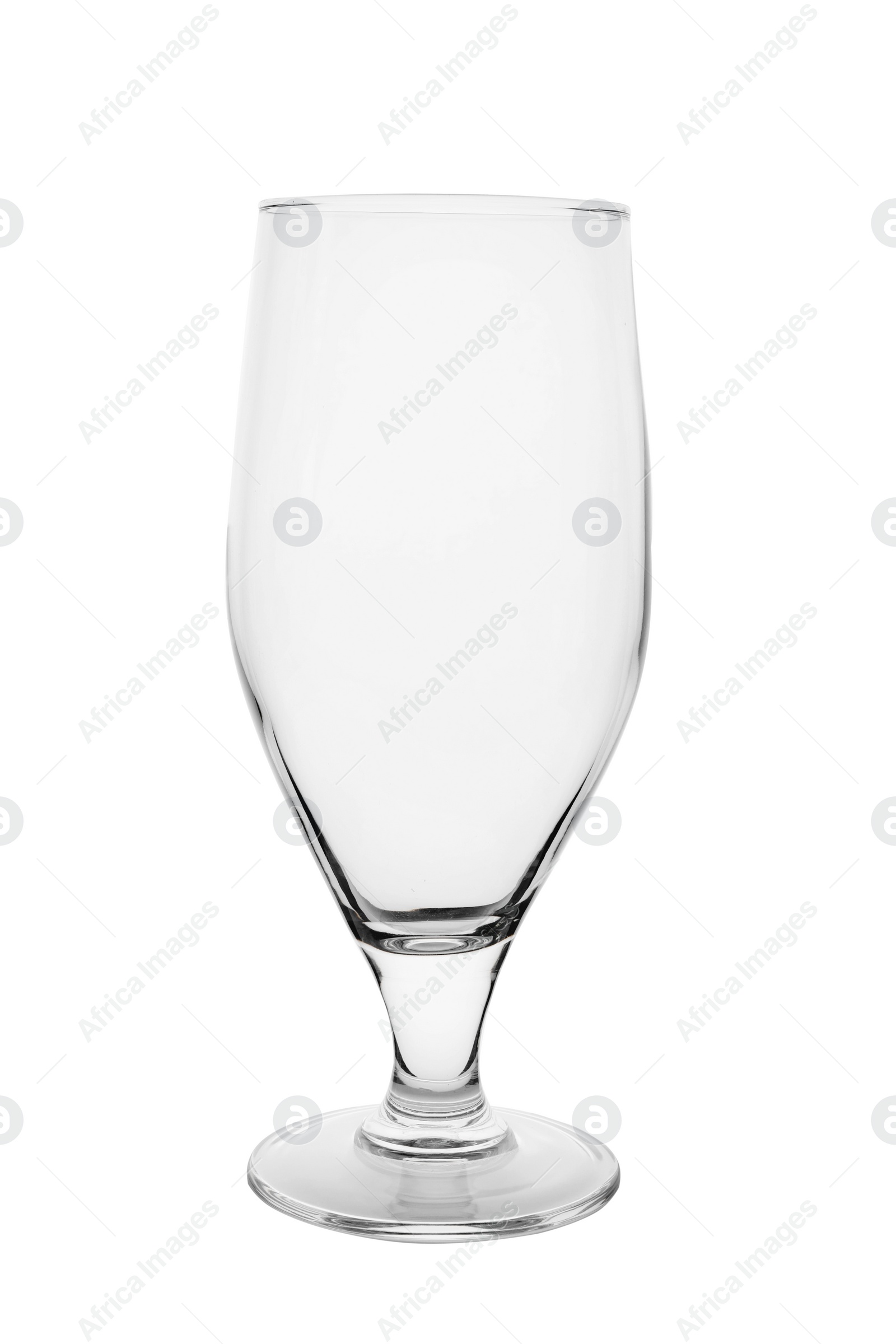 Photo of Clean empty beer glass isolated on white