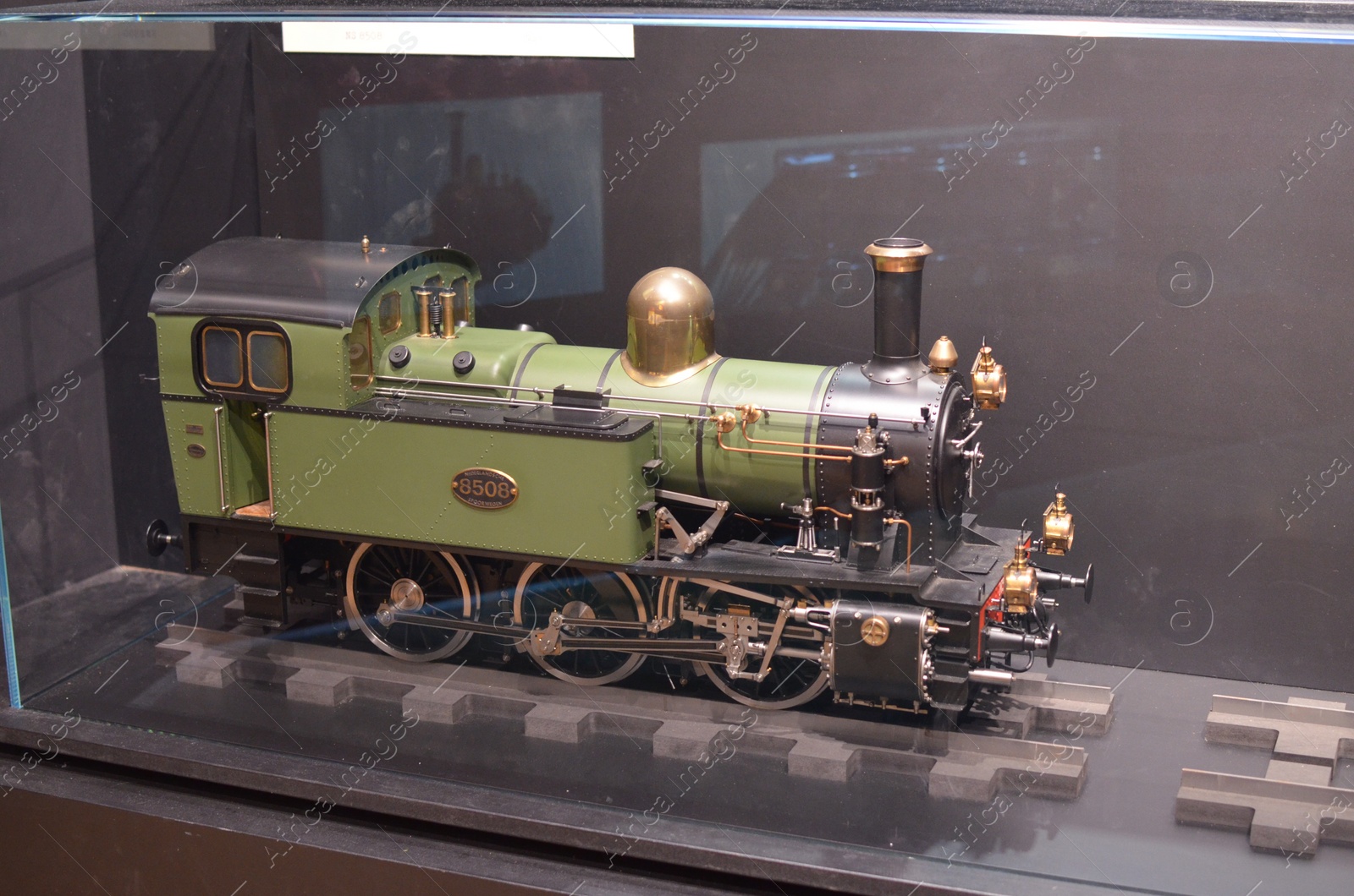 Photo of Utrecht, Netherlands - July 23, 2022: Model of old train on display in Spoorwegmuseum