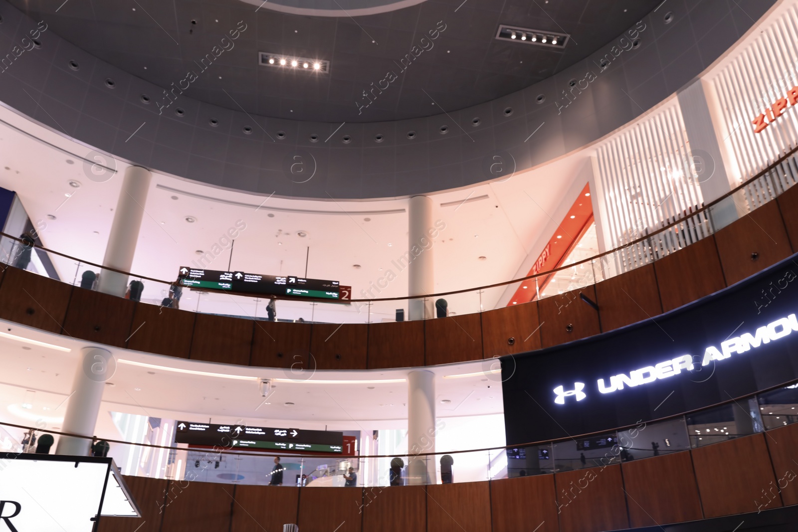 Photo of DUBAI, UNITED ARAB EMIRATES - NOVEMBER 04, 2018: Interior of luxury shopping mall