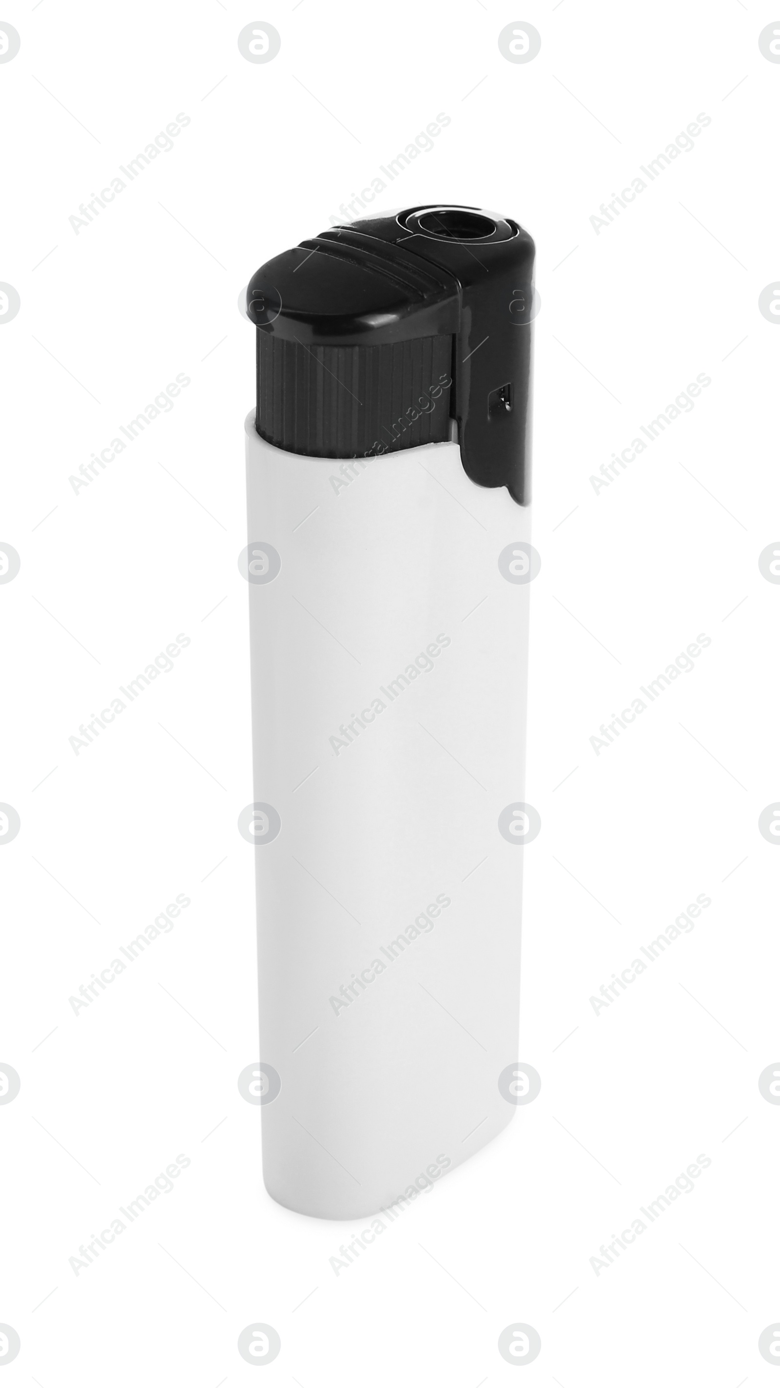 Photo of Stylish small pocket lighter isolated on white