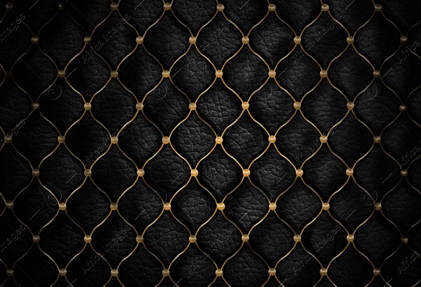 Image of Gold and black geometric ornament as background. Luxury pattern