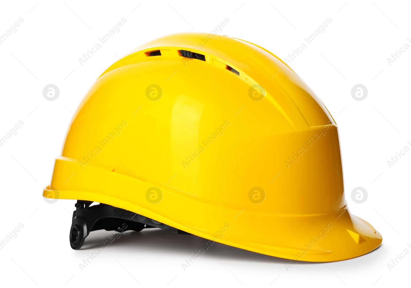 Photo of Safety hardhat isolated on white. Construction tool