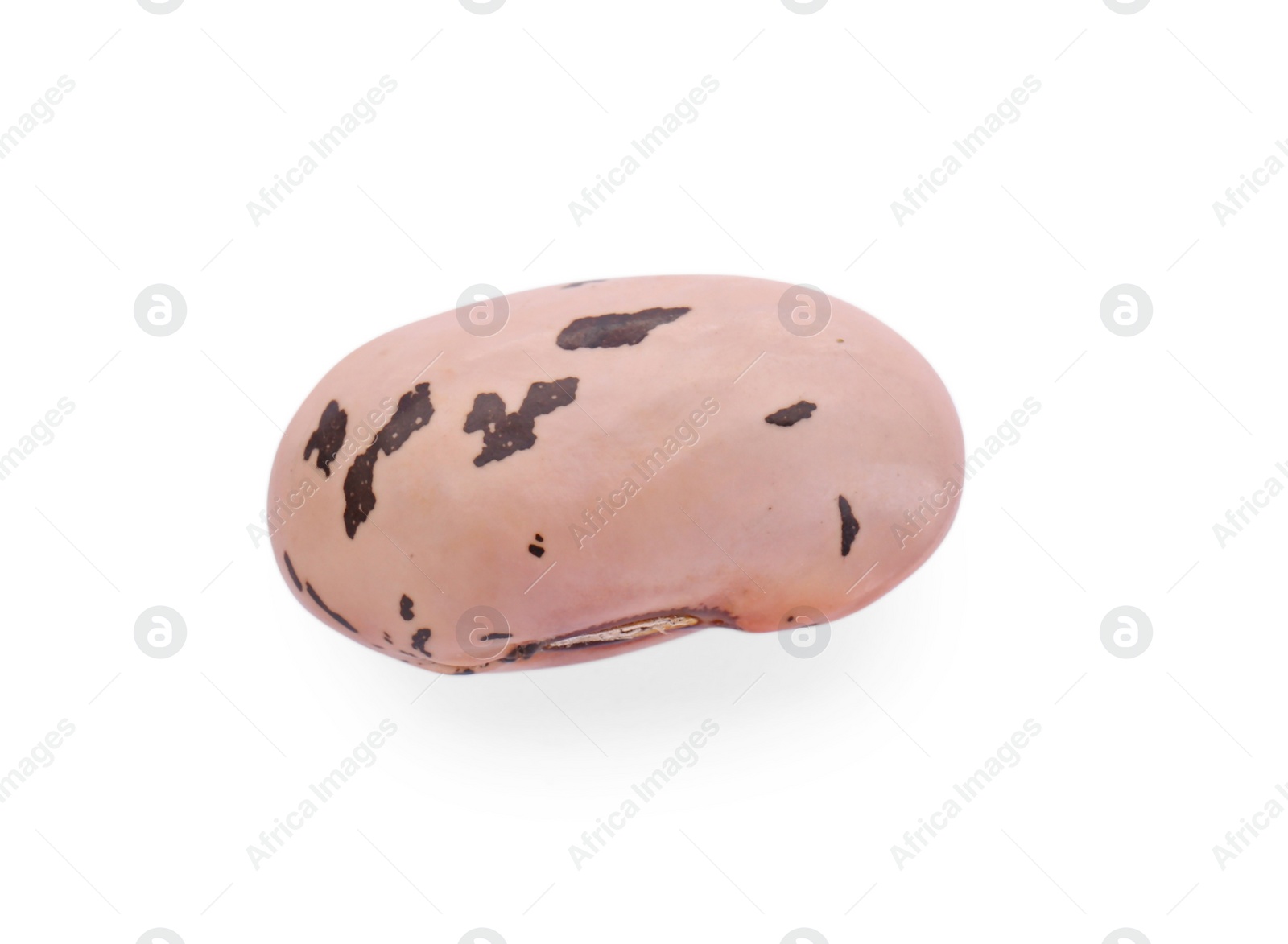 Photo of Dry kidney bean isolated on white, top view