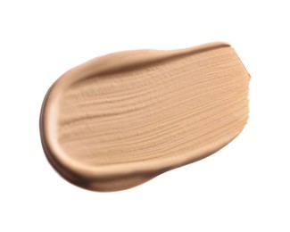 Photo of Swatch of liquid skin foundation isolated on white