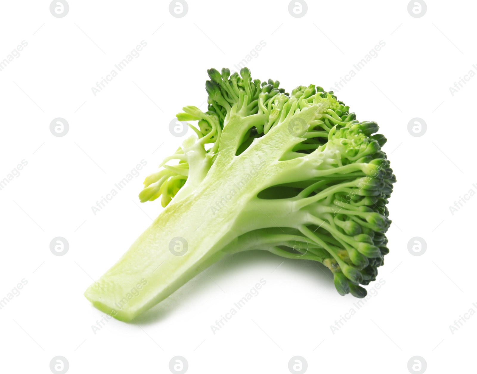 Photo of Fresh broccoli isolated on white. Edible green plant