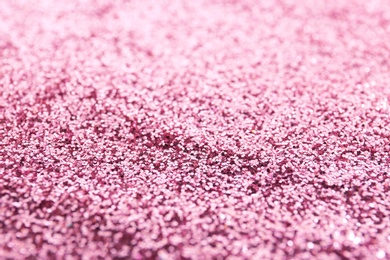 Texture of rose glitter fabric as background