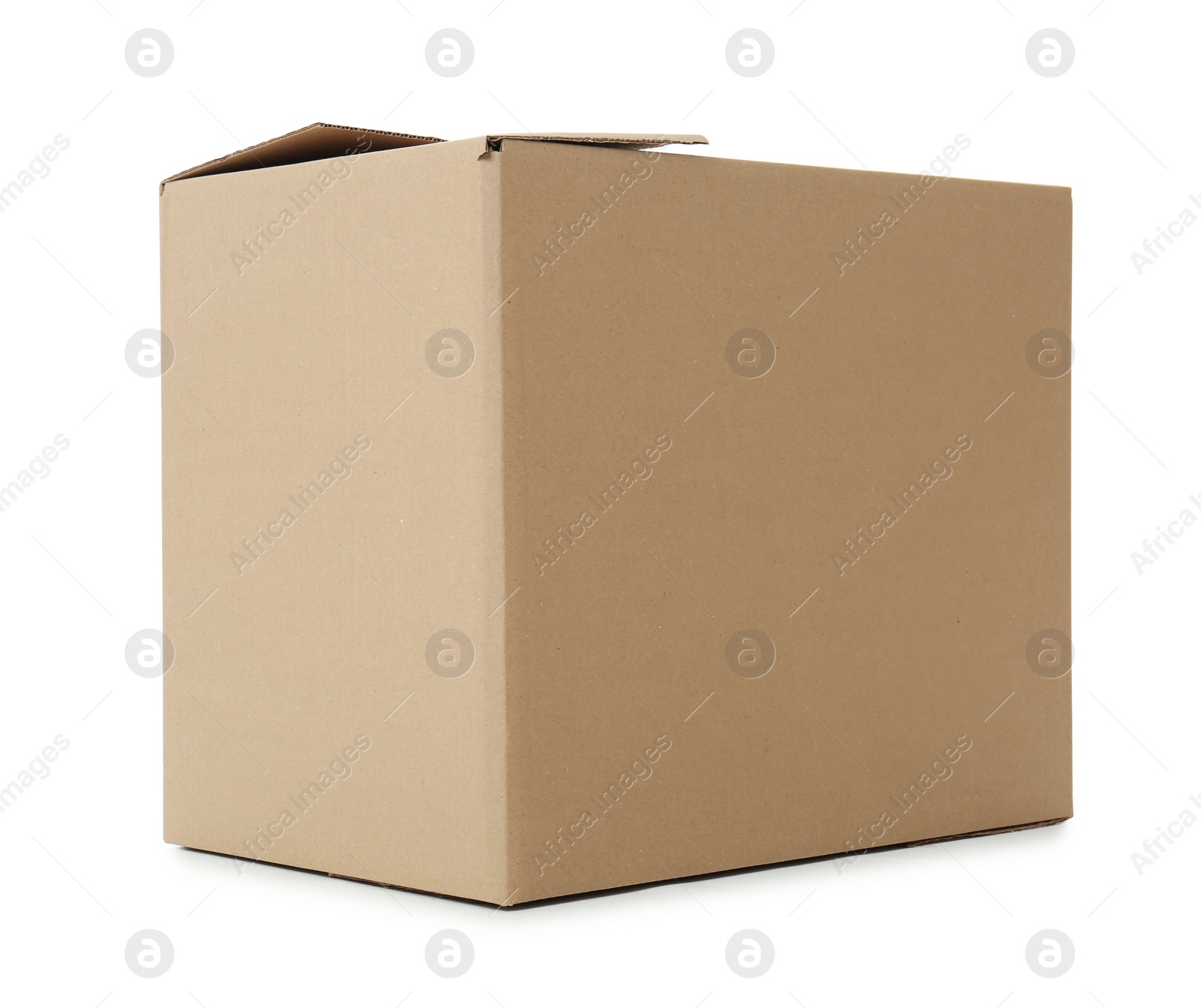 Photo of Cardboard box on white background